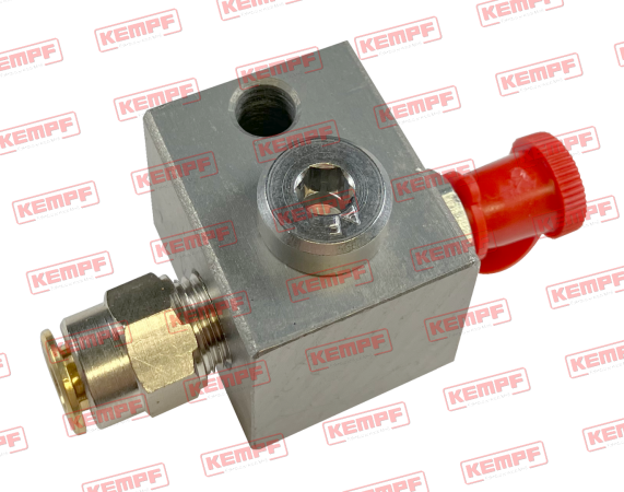 147727 Kempf Nippelblock 1-fach Stahl 180° montiert